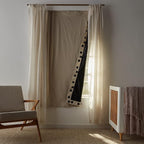 Amazon Basics Portable Blackout Curtain Shade with Suction Cups, 50"W x 78"L, 2-Pack, Beige