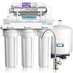 APEC Water System ROES-PHUV75 Essence Series Top Tier Alkaline Mineral pH+ and UV Ultra-Violet Sterilizer 75 GPD 7-Stage Ultra Safe Reverse Osmosis Drinking Water Filter System