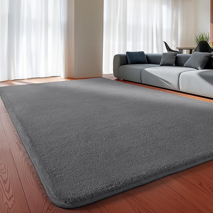 Sour Lemon 6x9 Area Rugs for Living Room, Soft Large Area Rug Fluffy Rugs for Bedroom，Machine Washable Area Rug Non Slip Carpet Rug for Living Room Playroom Kids Room Home Decor