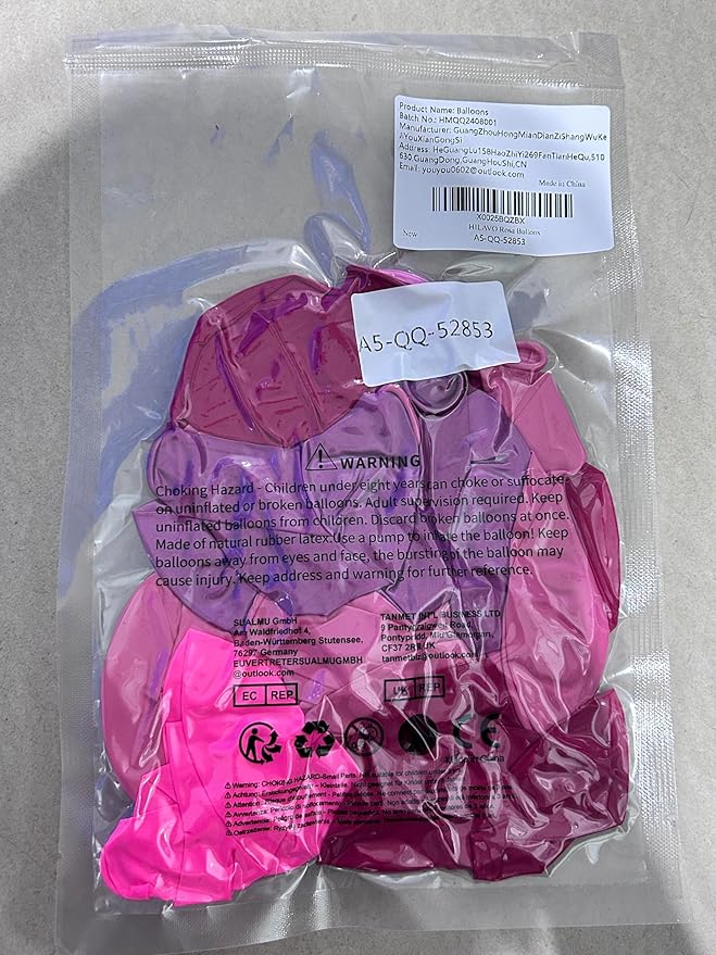 Pink Balloons Set 12 Inch Hot Dark Magenta Light Pastel Pink Metallic Latex Helium Balloon for Girls Baby Shower Princess Wedding Birthday Party Decorations