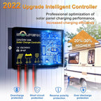SOLPERK Solar Panel Kit 30W 12V, Solar Battery Trickle Charger Maintainer + Upgrade Waterproof Controller + Adjustable Mount Bracket for Boat Car RV Motorcycle Marine Automotive