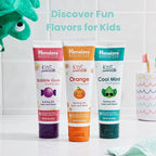 Himalaya Botanique Kids Toothpaste with Xylitol, Variety Pack of Bubble Gum, Orange & Cool Mint - Fluoride Free Toothpaste - Vegan, Gluten Free, No Artificial Flavors or Colors, 4 oz (Pack of 3)
