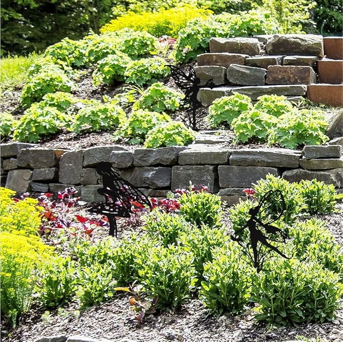 Decorative Garden Stakes, Fairy Garden Statues for Home and Garden (12)