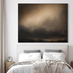 SIGNWIN 60"x72" Extra Large Framed Wall Art Golden Sunset Cloud, Moody Sky Scene for Home Living Room Bedroom Decor (Frame Assembly Required)