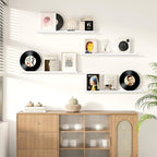 Picture Ledge Shelf for Wall, Floating Shelves Set of 4, 36 Inch Long Nursery Book Shelves for Toys Storage, Kids Bookshelf Wall Mounted for Books Photo Frames, White