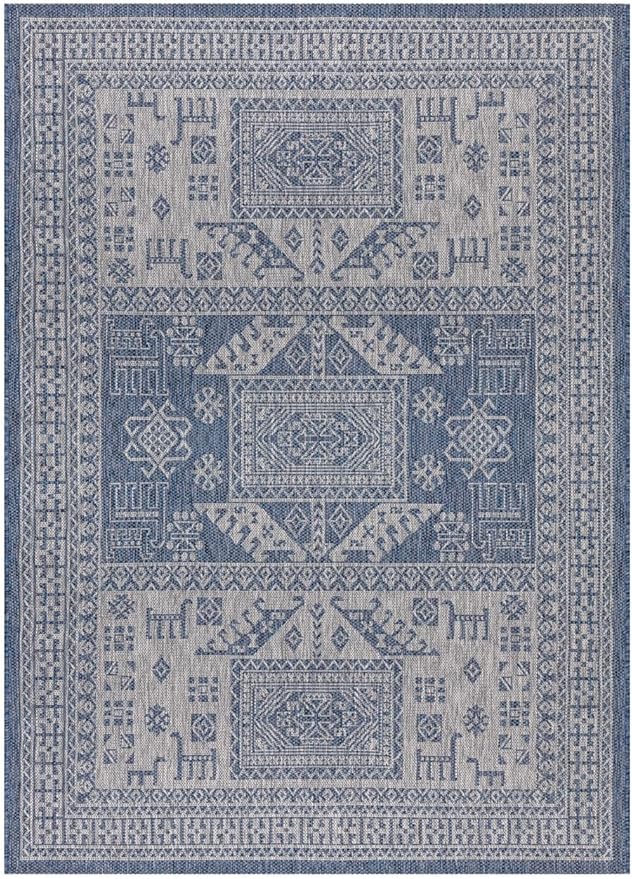 Keen Home Design Terrace Outdoor Area Rug - 8x10 Washable Indoor/Outdoor Rug for Patio, Kitchen, Balcony, Beach, Garden, Deck and Porch, Size: 7'7"x10'