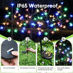 Solar Garden Lights Outdoor,Waterproof Outdoor Solar Lights for Outside Decorative 6Pack, 120Led Solar Flowers Garden Decor, for Yard Pathway,Lawn,Patio Fairy Decorations Gardening Gifts