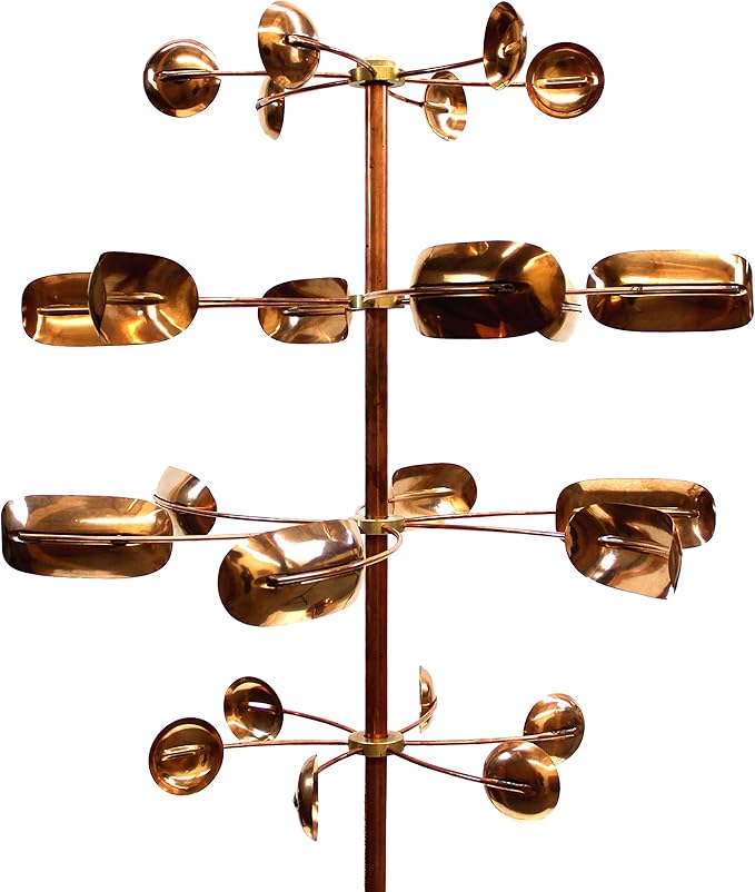 Stanwood Wind Sculpture Kinetic Copper Wind Sculpture - Quaking Aspen