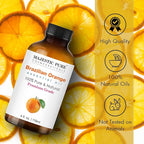 Majestic Pure Brazilian Orange Essential Oil with Glass Dropper - Huge 4 Fl Oz - 100% Pure and Natural Br Orange Oil - Premium Grade Essential Oils for Diffuser, Aromatherapy, Soap and Candle Making