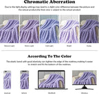 NEWCOSPLAY Faux Fur Throw Blanket Lavender Bubble Blanket Thick Warm Soft for Couch Sofa Bed 550GSM (Lavender, Throw(50"x60"))