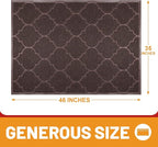 Cosyearn Door Mat, Front Door Mat, 46x35, Welcome Mats for Entryway,Garage,High Traffic Areas, Jumbo Size, Doormat Entrance, Waterproof Mat, Easy Clean, Outdoor Indoor Floor Mat,Non Slip (Brown)