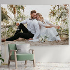Personalized Custom Tapestry - Ships Next Business Day, Made in USA - Upload Your Own Image for a Unique Wall Hanging Backdrop, Perfect for Home & Living Room Decor, Bedroom Wall Art (60x103)