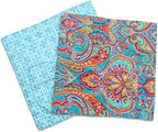 NEWLAKE European Gorgeous Floral Style Cotton Throw Pillow Covers (2 Pieces, 18X18 Inch)