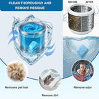 Washing Machine Cleaner, Septic Safe Washer Descaler Tablets for Removing Pet Hair, Odors, Residue, Suitable for HE Front Loader, Top Load, 1 Year Supply, 24 Pack (For Pet Owner)
