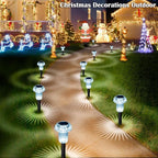 Solar Lights Outdoor Pathway Waterproof 8 Pack Cold White LED Acrylic Mushroom Decorative Garden Lights for Yard Landscape Patio Outside Decor