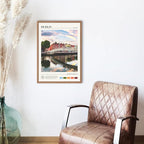 StudioUBILA Dublin Wall Art Poster, Decorative Cityscape Landscape Art Prints, Home Decor Wall Art Print for Bedroom Living Room Kitchen Decorations, Unframed