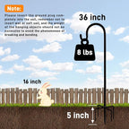 Shepherd Hooks Outdoor 36 Inches for Lanterns Heavy Duty Shepherd Stand Plant Hanger Yard Hooks for Solar Lights,Bird Feeder,Wedding,Mason Jar,Planter Pot