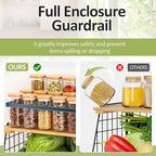 Magnetic Shelf for Fridge: Fruit Potato and Onion Storage Bin - Magnetic Spice Rack for Refrigerator & Kitchen Counter - Pantry Organizers and Storage