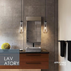 Raindrop Pendant Light, Black Glass Pendant Lighting, Hand Blown Teardrops Modern Hanging Light for Entryway Foyer Stairway Kitchen Island Bedroom Dining Living Room Hallway