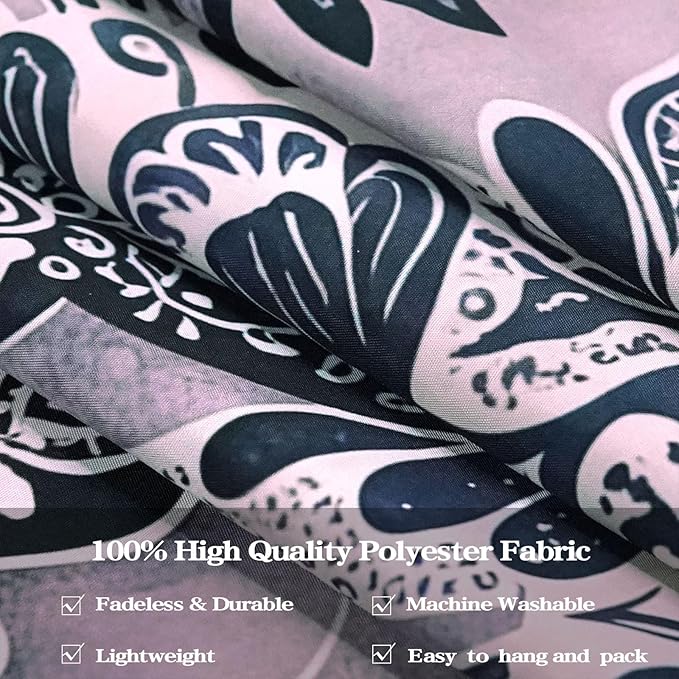Fowocu Boho Floral Mandala Tapestry Wall Hanging Grey Bohemian Flower Medallion Tapestry Aesthetic Gray Black Hippie Indian Small Tapestries for Bedroom Living Room Dorm Decor 48 x 36 Inch