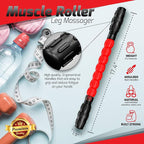 Physix Gear Roller Stick - Muscle Roller Massage Stick for Legs, The Stick Massage Roller for Deep Tissue Massaging Stick for Athletes, Physical Therapy Muscle Roller, Recovery Stick Roller