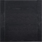 Steve Silver Furniture Aubrey Black End Table, Living Room/Bedroom, Contemporary/Modern Design, Bottom Storage Shelf, Chair Side/Media Table, 24'L x 24" W x 24" H, Black