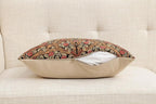 Charlotte Home Furnishings Pimpernel Tobacco Brown Floral Throw Pillow Cover 18” x 18” – Botanical Tapestry Cushion Cover for Sofa or Bed | Jacquard Woven in Europe | Insert Not Included