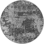 Keen Home Design Terrace Outdoor Round Rug - 5ft Round Washable Indoor/Outdoor Rug for Patio, Kitchen, Balcony, Beach, Garden, Deck and Porch, Size: 5'3" Round