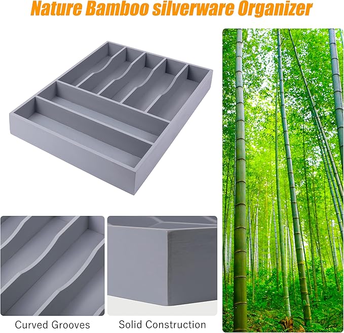 Kitchen Silverware Drawer Organizer and Storage Organizador Small De Cucharas y Tenedores Cubiertos Para Gavetas Cocina Para Gabinete Cajones Cocina Cajones Cocina Para Gabinete Hogar y Cocina Ofertas