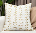VAGMINE Embroidered Lollipop Cushion Cover - 20x20 Inches Square - 100% Cotton Ivory Throw Pillow Case - Soft Elegant Texture - Stylish Addition to Home Interiors, Bedroom, Office, Farmhouse