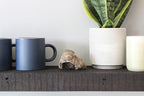 Urban Legacy Reclaimed Barnwood Planks | Floating Shelves for Wall w/Flush Mount Shelf Bracket Set Included | Set of 2 (Coffee Bean, 30"x7"x 2")