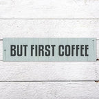 Generic Funny Wood Sign But First Coffee Rustic Wooden Hanging Sign Home Farmhouse Kitchen Wall Decoration 16 x 6 Inch