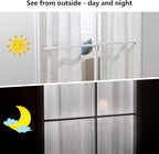 MYSKY HOME Country Curtains for Sliding Glass Door, Back Tab Semi Sheer Curtain Panels Extra Long Floor Length Drapes 108 Inches for Living Room Linen Texture Soft Touch, 100x108 Inch, Linen, 1 Piece