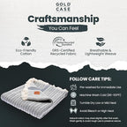 Gold Case Throw Blanket for Couch – 100% Recycled Turkish Cotton Blankets & Throws – Elegant Decorative Throw Blankets for Living Room Sofa – Woven Throws for Couch – Vintage Navy Blue – 60x80