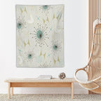 ICMOLYYENLO Boho Medieval Cat Tapestry, Abstract Atomic Starburst Geometric Aesthetic Art Wall Hanging For Bedroom Living Room Dormitory 60x80 Inches
