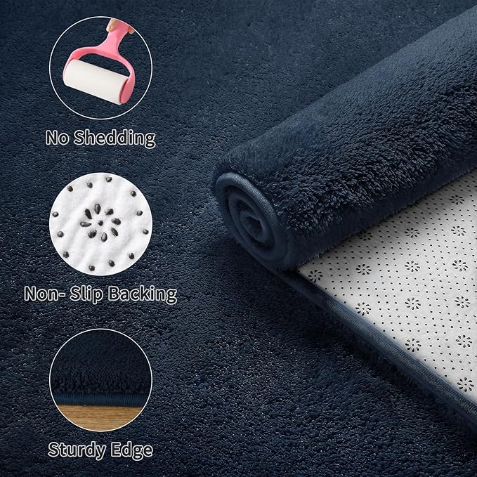 Sour Lemon 9x12 Area Rugs for Living Room, Soft Large Area Rug Fluffy Rugs for Bedroom，Machine Washable Area Rug Non Slip Carpet Rug for Living Room Playroom Kids Room Home Decor