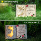 Outdoor Solar Angel Garden Stakes Lights, Waterproof Memorial Grave Decorations Gifts for Cemetery Outdoors Lawn Yard Home Patio Decor