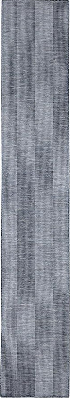 Nourison Positano Indoor/Outdoor Navy Blue 2'2" x 12' Area Rug, Easy Cleaning, Non Shedding, Bed Room, Living Room, Dining Room, Backyard, Deck, Patio (2x12)
