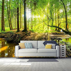 FENDROM Forest Tapestry Wall Hanging Trees Trunk Nature Green Sunlight Wall Tapestry for Livingroom Bedroom Dorm Home Decor