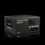 Mount Everest Heavy Crystal Whiskey Glasses Gift Set of 4, Thick Freezable Bourbon Glass 1lb Each, Premium Whiskey Gifts for Men, Frozen Crystal Chills Cocktails, 10 oz