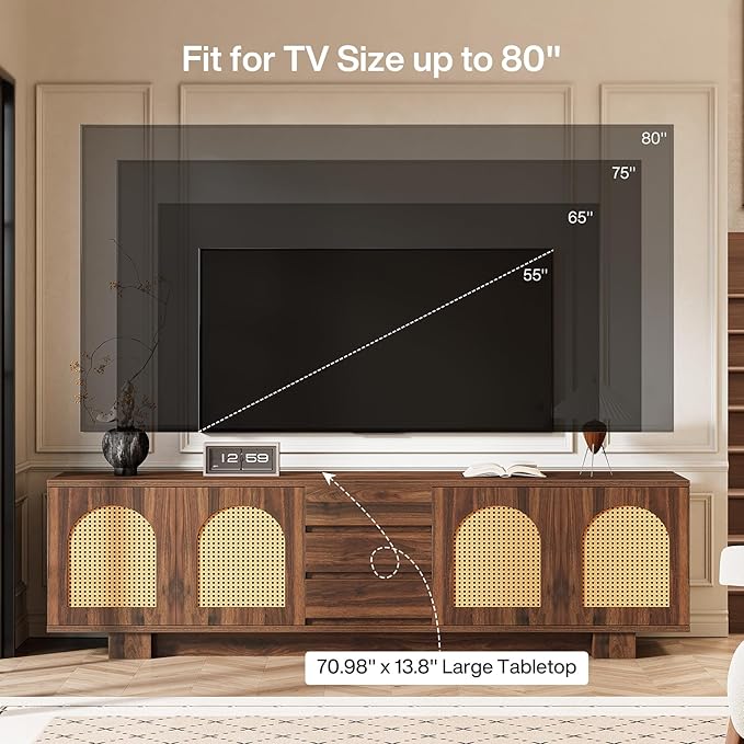 Tribesigns 70.9" TV Stand for TVs up to 80 Inches