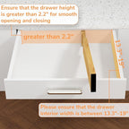 BAMEOS Drawer Divider,Expandable Bamboo Separators Adjustable Utensil Knife Fork Tool Kitchen Organizer, Clothes Fabric Drawer Organizer In Bathroom Bedroom Office, Cabinet Dresser Organizer 4-pack