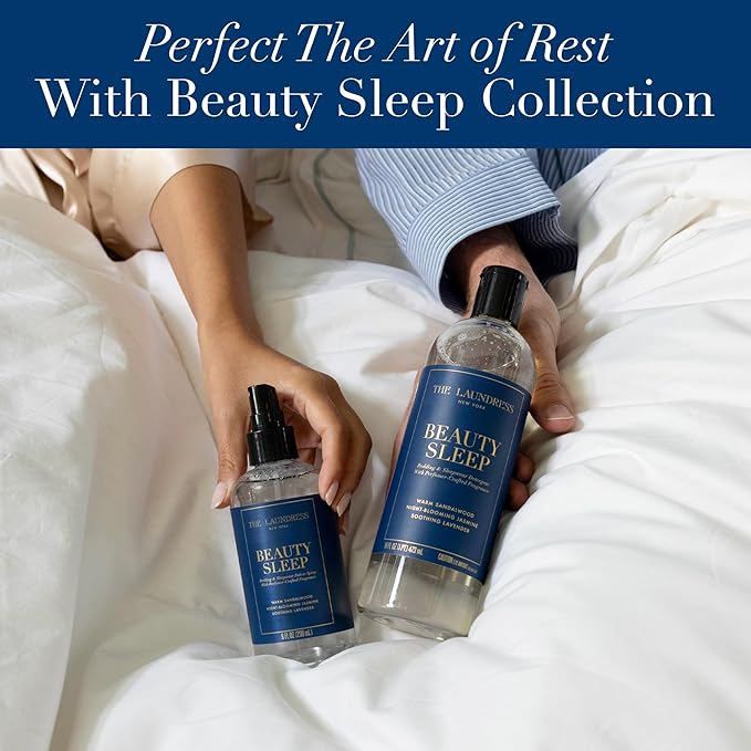 The Laundress Beauty Sleep Fabric Spray, Wrinkle Release Spray, Pillow Spray, Fabric Refresher, Upholstery and Linen Spray, Tranquil Comforting Inspired Scent, 8 Fl Oz