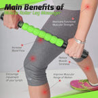 Physix Gear Roller Stick - Muscle Roller Massage Stick for Legs, The Stick Massage Roller for Deep Tissue Massaging Stick for Athletes, Physical Therapy Muscle Roller, Recovery Stick Roller