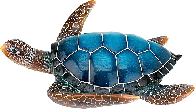 Design Toscano Large Blue SEA Turtle Statue