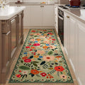 Runner Rug for Hallways Kitchen Rug Non Slip 2'6''x8' Washable Runner Rugs with Rubber Backing Soft Floral Carpet Runner for Hallways, Kitchen, Laundry, Bedroom, Bathroom(Green)