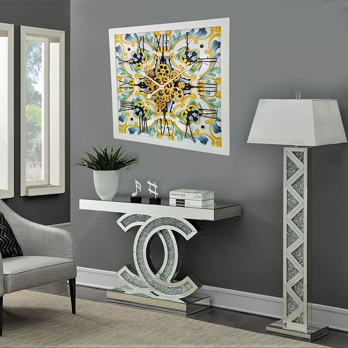 The Gears Clock Wall Clock Italy Collection with Moving Gears (Praiano, 24 inches (60 cm))