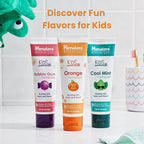 Himalaya Botanique Kids Toothpaste, Herbal, Orange Flavor, Fights Plaque, Fluoride Free, Gentle, No Artificial Flavors or Colors, SLS Free, Gluten Free, Cruelty Free, Vegan, Foaming, 4 Oz, 4 Pack…