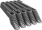 Vodaland Rebar Stakes J Hook Extra Heavy Duty 1/4 inch Coated Steel Ground Anchors with Chisel Point End (50)