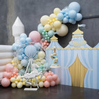 Pastel Balloons 12 Inch Macaron Pink Blue Green Purple Yellow Pastel Rainbow Latex Balloon with Colorful Confetti Party Balloons for Easter Birthday Baby Shower Bridal Wedding Party Decoration